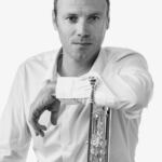 Clément Saunier, trompettiste — portrait noir et blanc par Denis Gliksman